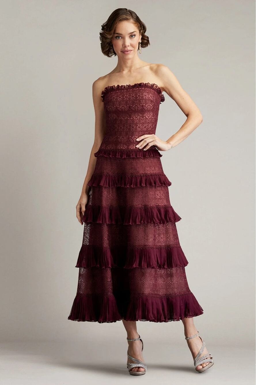 Tadashi Shoji Ziani Tiered Ruffle Dress